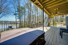 Lakefront Lake Oconee Home: Boat Dock + Hot Tub