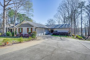 Lakefront Lake Oconee Home: Boat Dock + Hot Tub