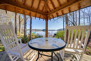 Lakefront Lake Oconee Home: Boat Dock + Hot Tub
