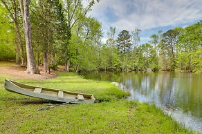 Milledgeville Home w/ Fire Pit + Pond Access!