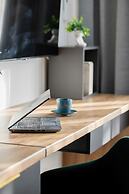 Black & Wooden Apartment by Renters