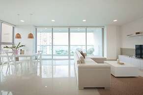 w Modern 2BR w AC in Paradisiac Cartagena