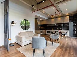 w Monochrome Loft With Terrace in Parque 93