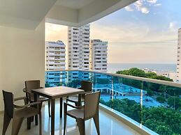 w Oceanview 2BR w/ Terrace n AC in El Laguito