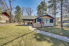 Fire Pit + Dock: Lakefront Cabin in Zimmerman!