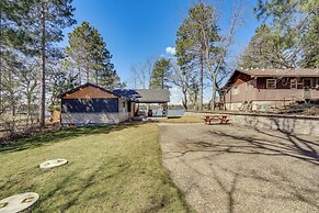 Fire Pit + Dock: Lakefront Cabin in Zimmerman!