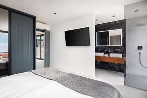 white residence with pool room