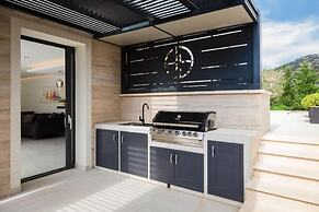 white residence with pool room