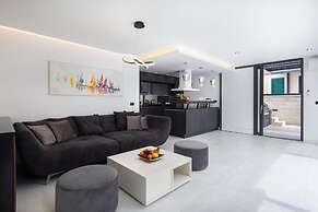 white residence with pool room