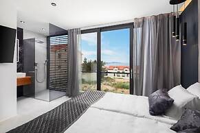 white residence with pool room