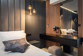 white residence with pool room