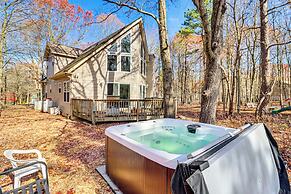 Serene Poconos Cabin w/ Hot Tub & Beach Access!