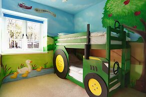 Kids Fun Farm Themed Bedroom in Cosy Cob Cottage