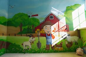 Kids Fun Farm Themed Bedroom in Cosy Cob Cottage