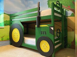 Kids Fun Farm Themed Bedroom in Cosy Cob Cottage