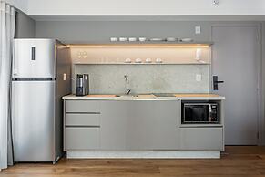 Prédio Novo e Moderno no Centro com cama king-size