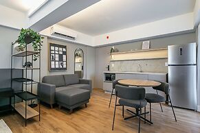 Prédio Novo e Moderno no Centro com cama king-size