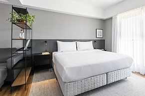 Prédio Novo e Moderno no Centro com cama king-size