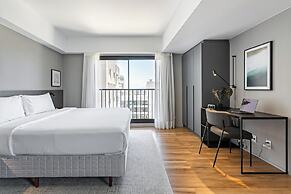 Prédio Novo e Moderno no Centro com cama king-size