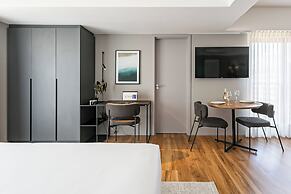 Prédio Novo e Moderno no Centro com cama king-size