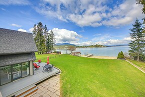 Beachfront Sagle Retreat w/ Boat Dock & Lift