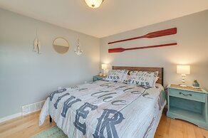 Riverfront Cheboygan Home w/ Dock ~ 4 Mi to Town!