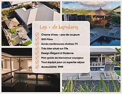 Nakolodge 3 chambres -piscine / jardin privés