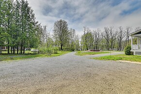 Fire Pit + Beach Access: Quiet Northville Retreat