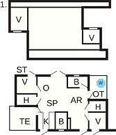 8 Person Holiday Home in Romo
