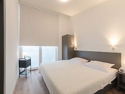 Chalet With Decorative Fireplace on a Holiday Park