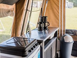 Nice Tent Lodge on a Campsite on a Lake