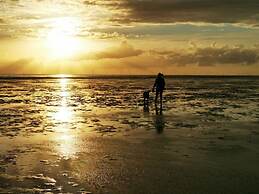 Sun, Mudflats and sea