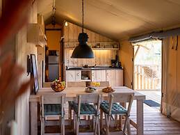 Glamping Tent on a Holiday Park on the Ijsselmeer