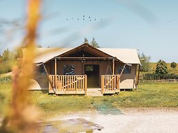 Glamping Tent on a Holiday Park on the Ijsselmeer