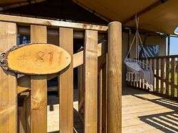 Glamping Tent on a Holiday Park on the Ijsselmeer