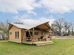 Tent With Shower and Kitchen, on a Pop-up Campsite