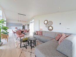 Chalet With Decorative Fireplace on a Holiday Park