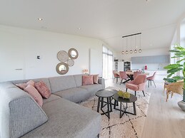 Chalet With Decorative Fireplace on a Holiday Park