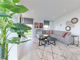 Chalet With Decorative Fireplace on a Holiday Park