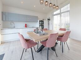 Chalet With Decorative Fireplace on a Holiday Park