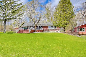 Lakefront Campbellsport Retreat w/ Dock & Yard!