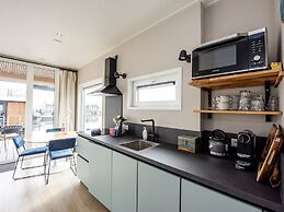 Modern Houseboat With View of the Lake