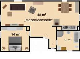 Holiday Apartment Mozartmansarde