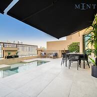 Modern 3BR Palm Penthouse w Private Plunge Pool