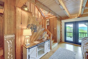 Ashe County Log Cabin: Mountain-view Deck, Sauna