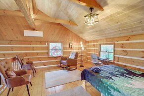 Ashe County Log Cabin: Mountain-view Deck, Sauna