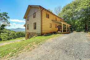 Ashe County Log Cabin: Mountain-view Deck, Sauna