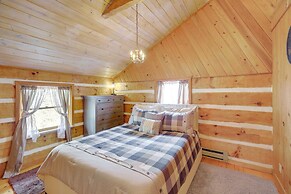 Ashe County Log Cabin: Mountain-view Deck, Sauna