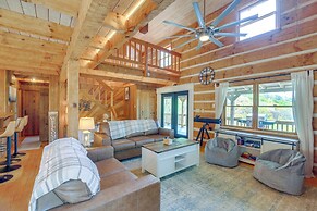 Ashe County Log Cabin: Mountain-view Deck, Sauna