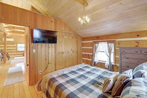Ashe County Log Cabin: Mountain-view Deck, Sauna